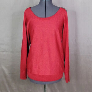 ×7TH AVE. DESIGN STUDIO NEW YORK & CO. Red Sweater Large‎